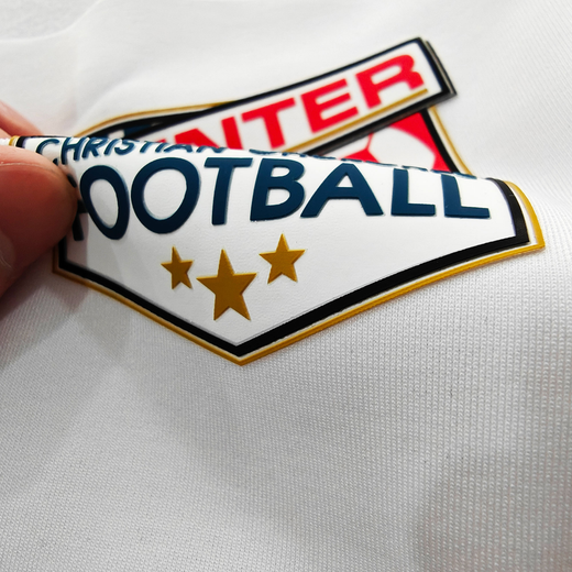 Double Layer Silicone Logo Patches With Base