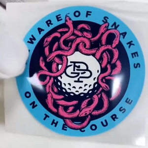Single Layer Silicone Logo Patches With Base