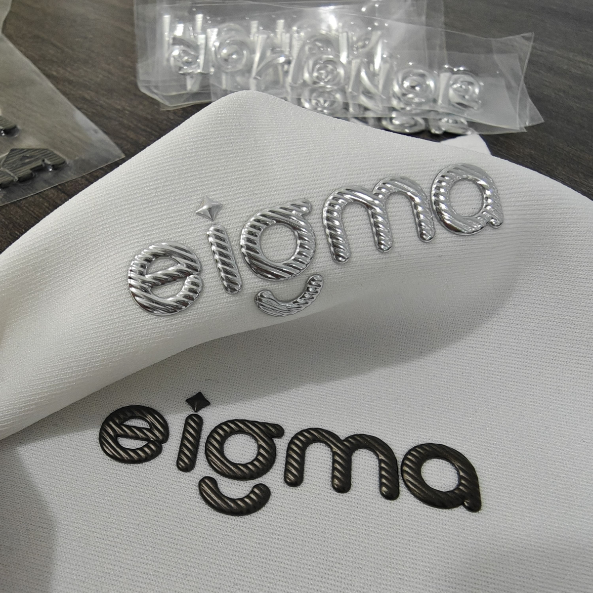 Textured Silicone Logo Patches