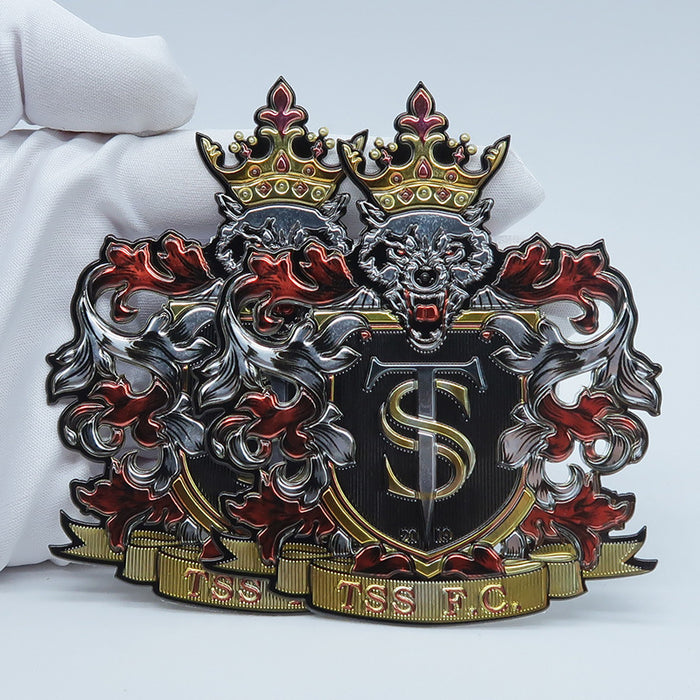 Metallic TPU Crest Logo Transfers