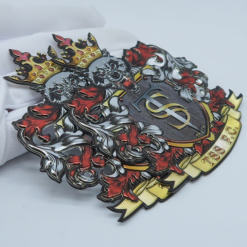 Metallic TPU Crest Logo Transfers